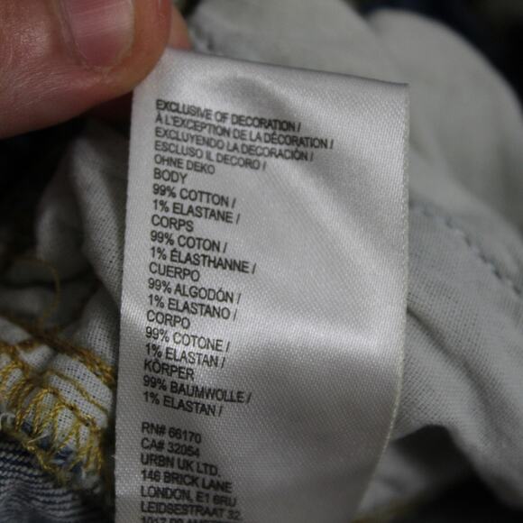 Pilcro Jean Medium The Izzie Relaxed Pull on Barrel Leg Blue Denim Casual Boho - Picture 10 of 16